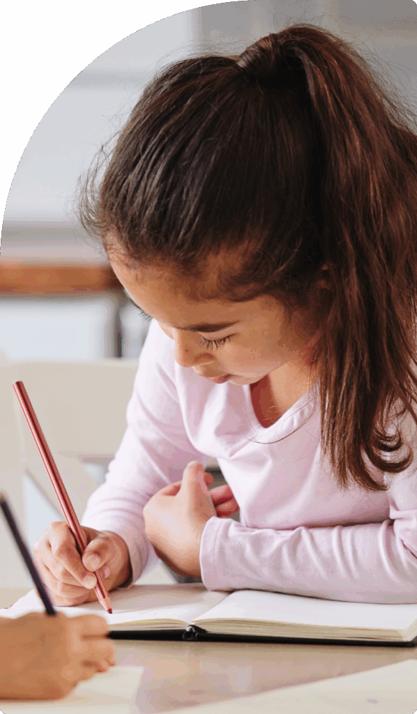 Young student engaged in classroom activity at one of the best international schools in Dubai
